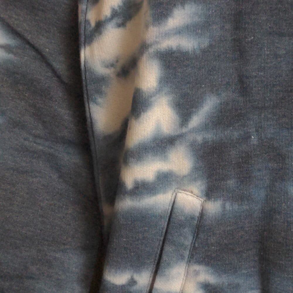 Lane Bryant LIVI Active Sweatshirt Full Zip Tie Dye Hoodie Blue White 18/20 New - Picture 2 of 10